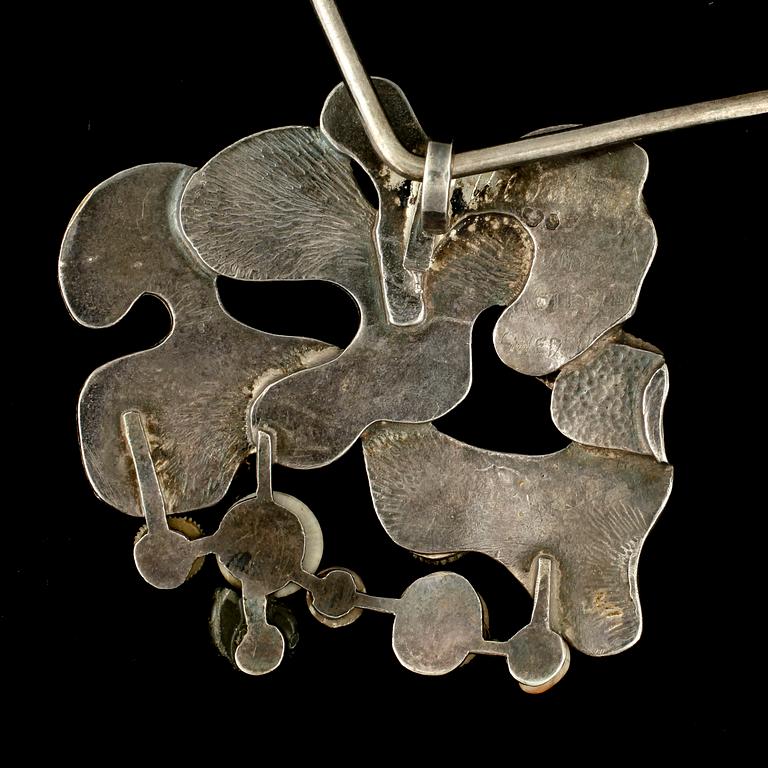 HÄNGSMYCKE, sterlingsilver, unikt, Ibe Dahlquist, troligtvis 1970-tal.