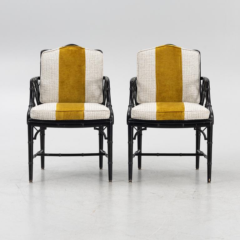 Karmstolar, ett par, sent 1900-tal.