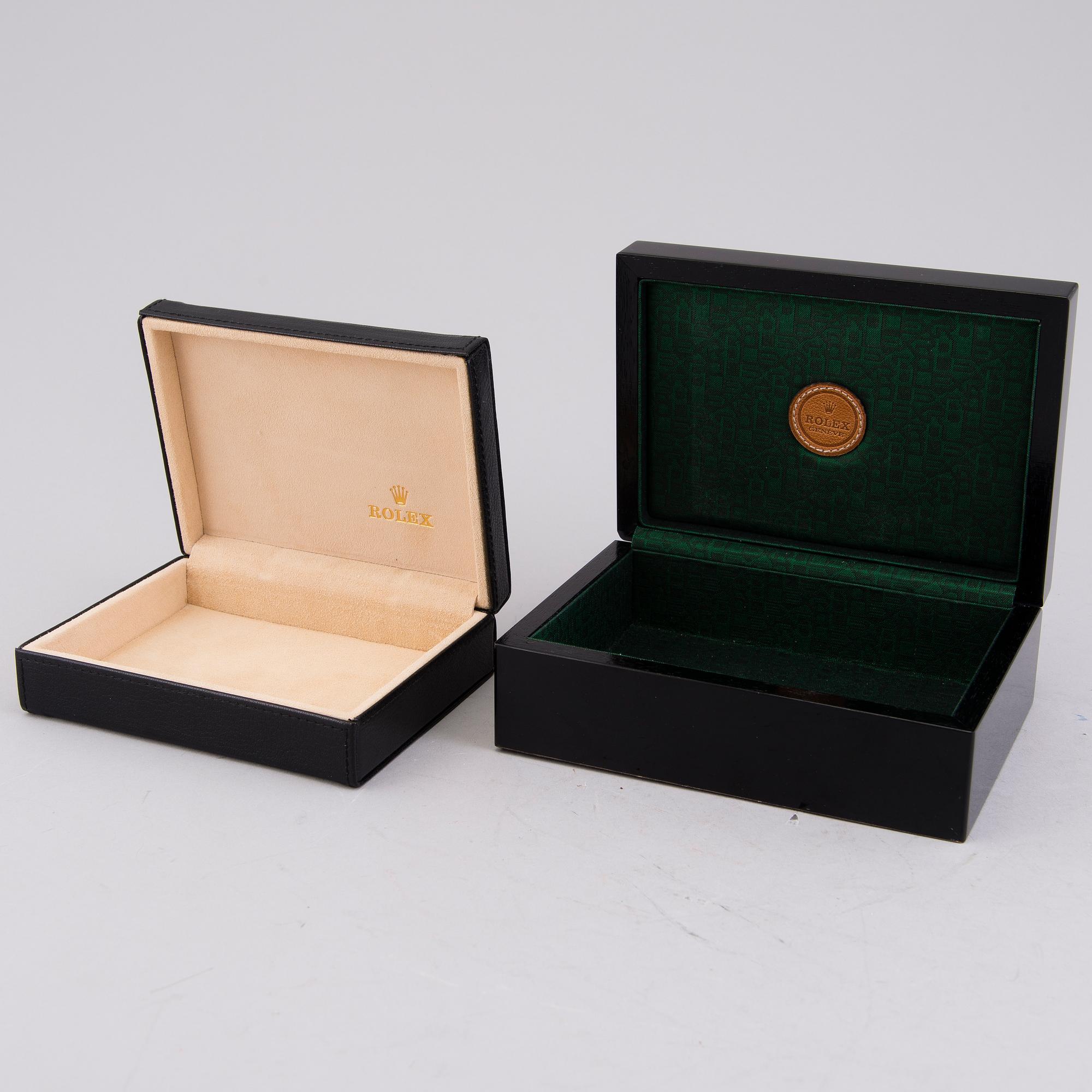 ROLEX BOXES, 2 PIECES, Montres Rolex S.A 50.00.09 and 49.00.71.