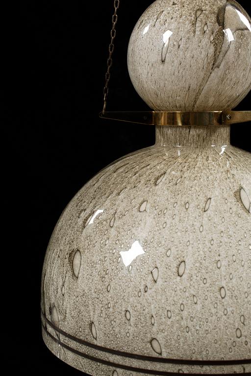 A ceiling lamp from Flygsfors, second half of the 20th century. Height excl. chains ca 38 cm.