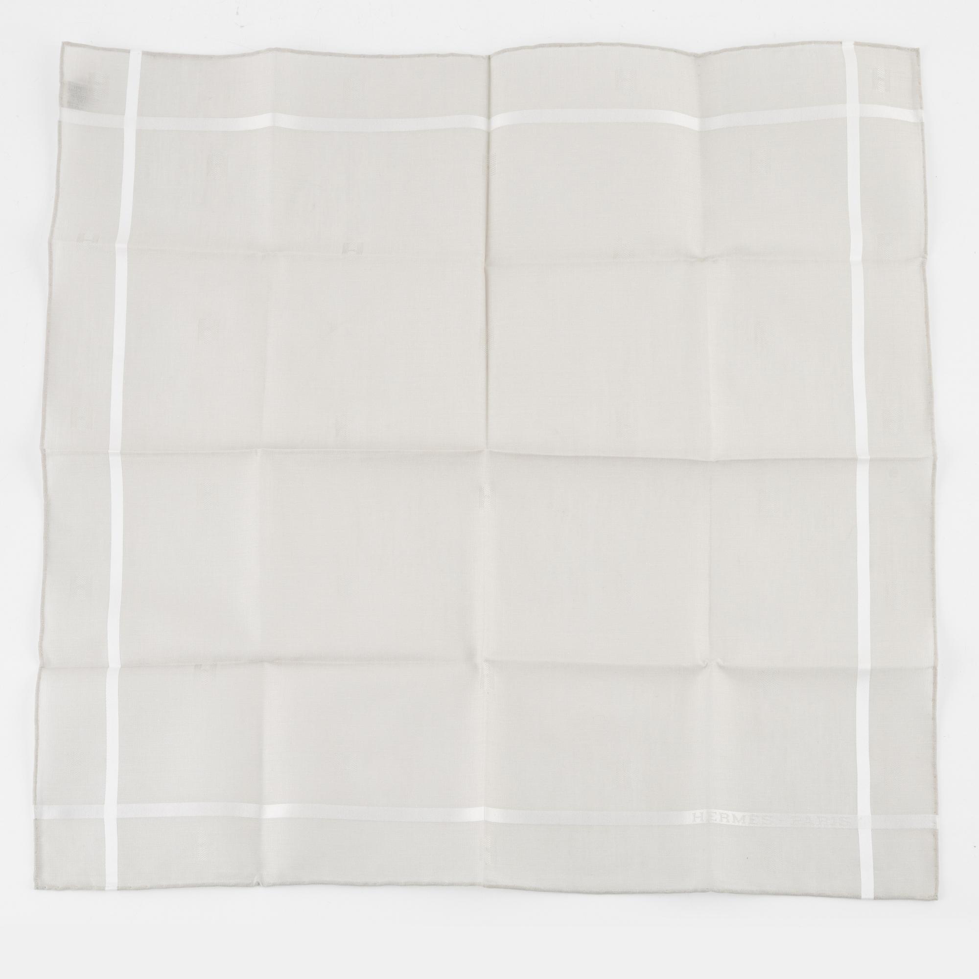Hermès, handkerchiefs, 2 pcs, in case.