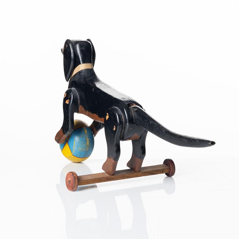 Brio, a toy dachshund, Sweden, early 20th century.