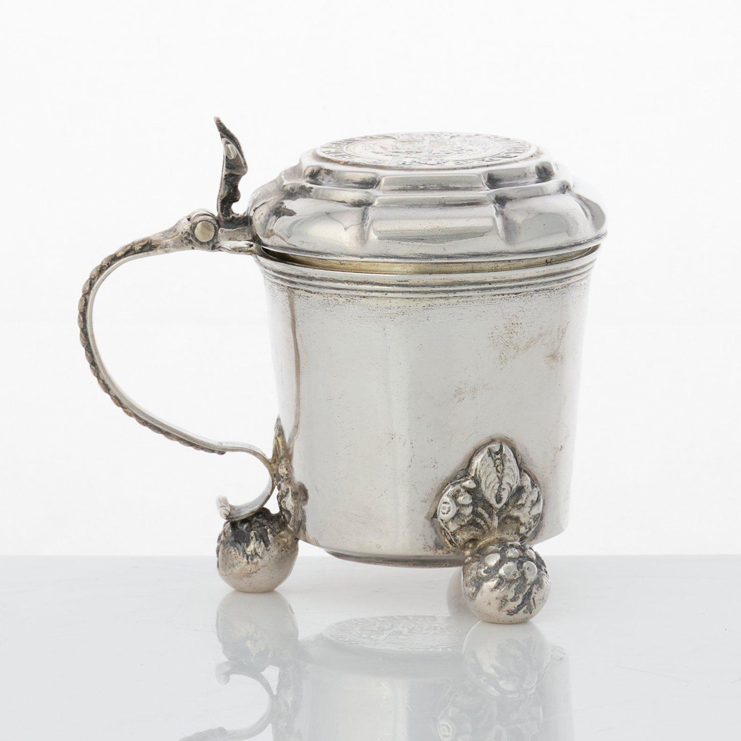 A Swedish late baroque parcel-gilt silver miniature tankard, mark of Thomas Beckman, Örebro (1727-1759 (1772)).
