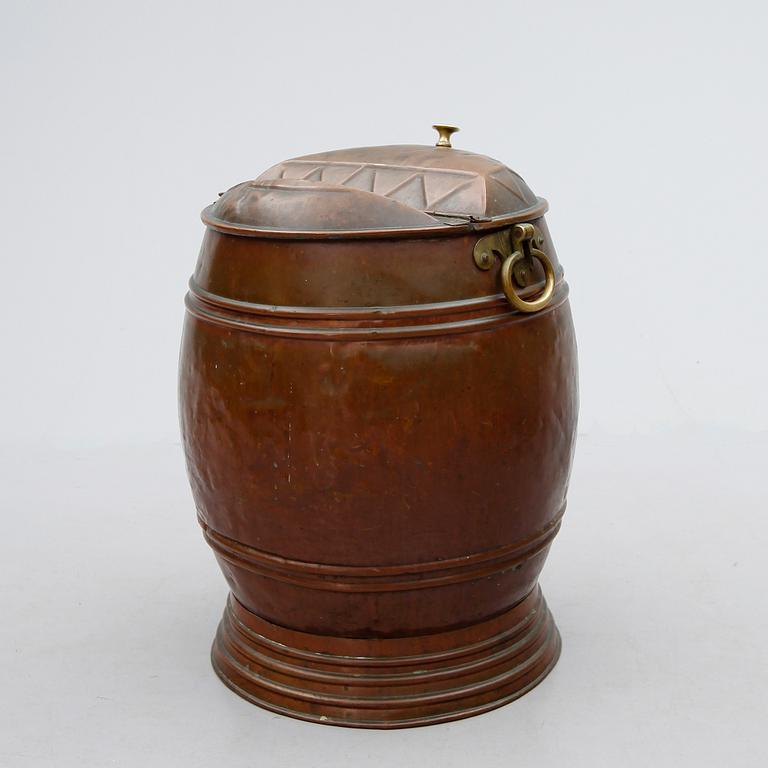 VATTENTUNNA, koppar, sent 1800-tal.