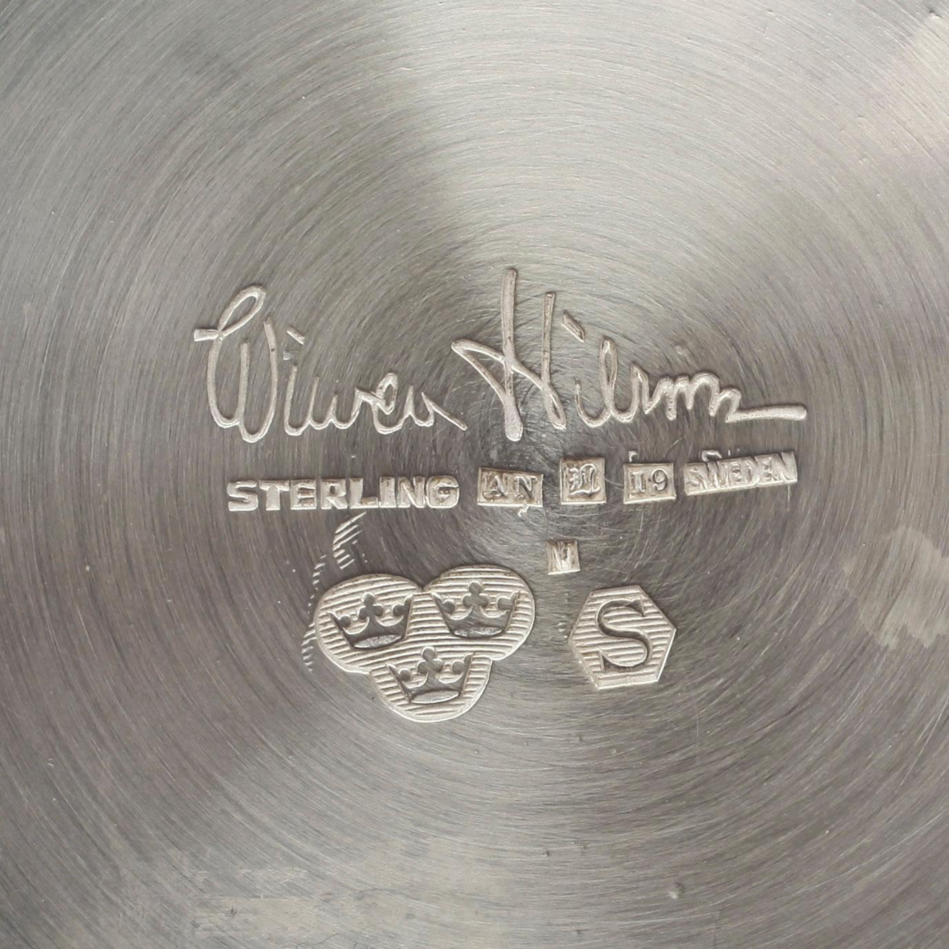 VAS, sterlingsilver, Wiwen Nilsson, Lund, 1959. Vikt ca 346 g.