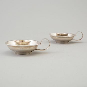 A pair of silver candles holders by Alton, Falköping, 1981.