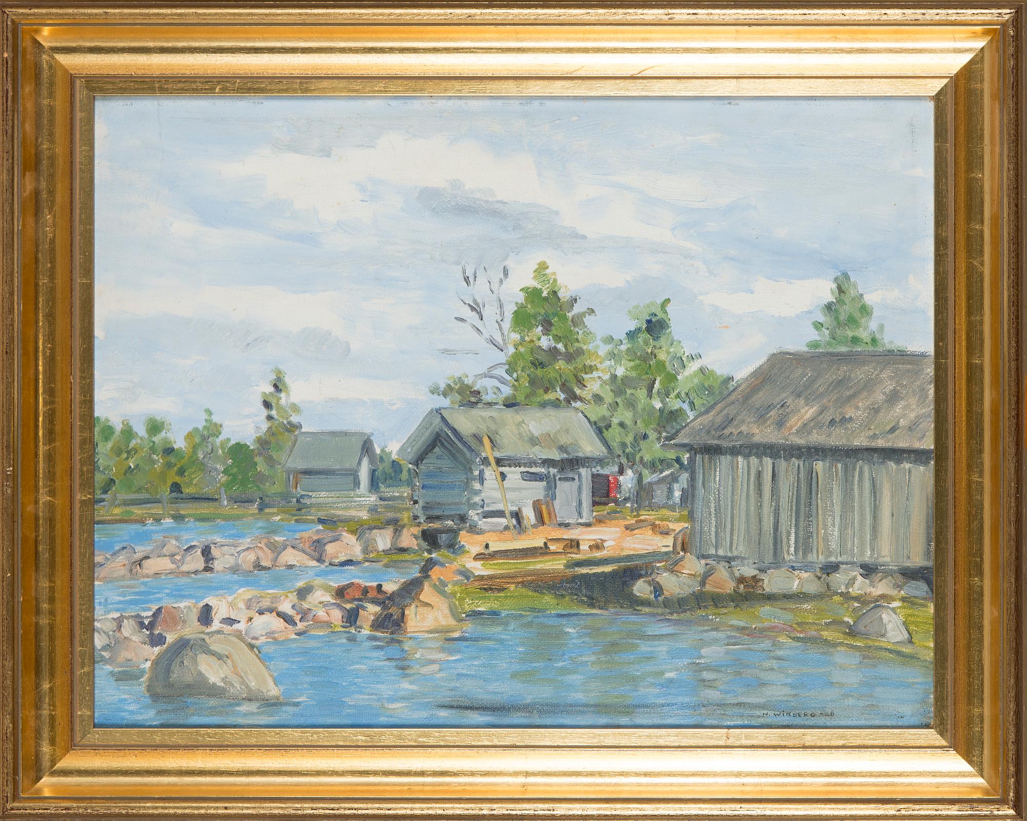 Nils Wikberg, Ranta-aittoja. - Bukowskis