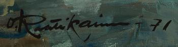 ORVO RAATIKAINEN, öljy kankaalle, signeerattu ja päivätty -71.