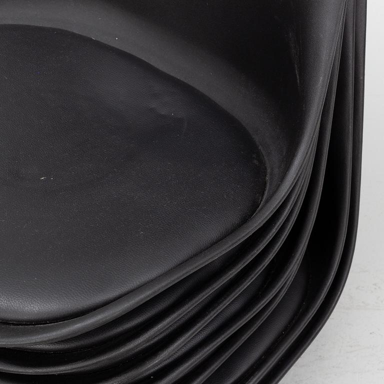 Chairs, 8 pcs, contemporary production.