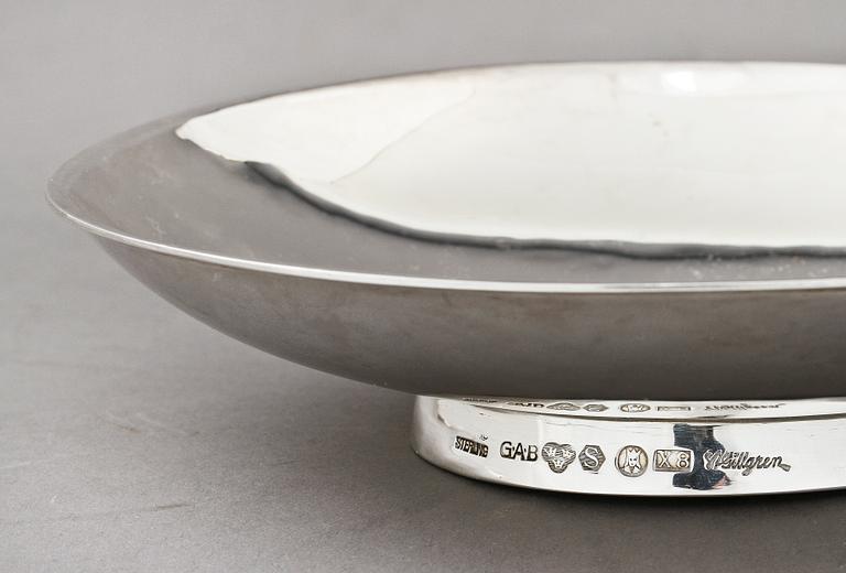 SKÅL, sterlingsilver, Sven Arne Gillgren, GAB, Stockholm, 1948. Vikt 275 g.