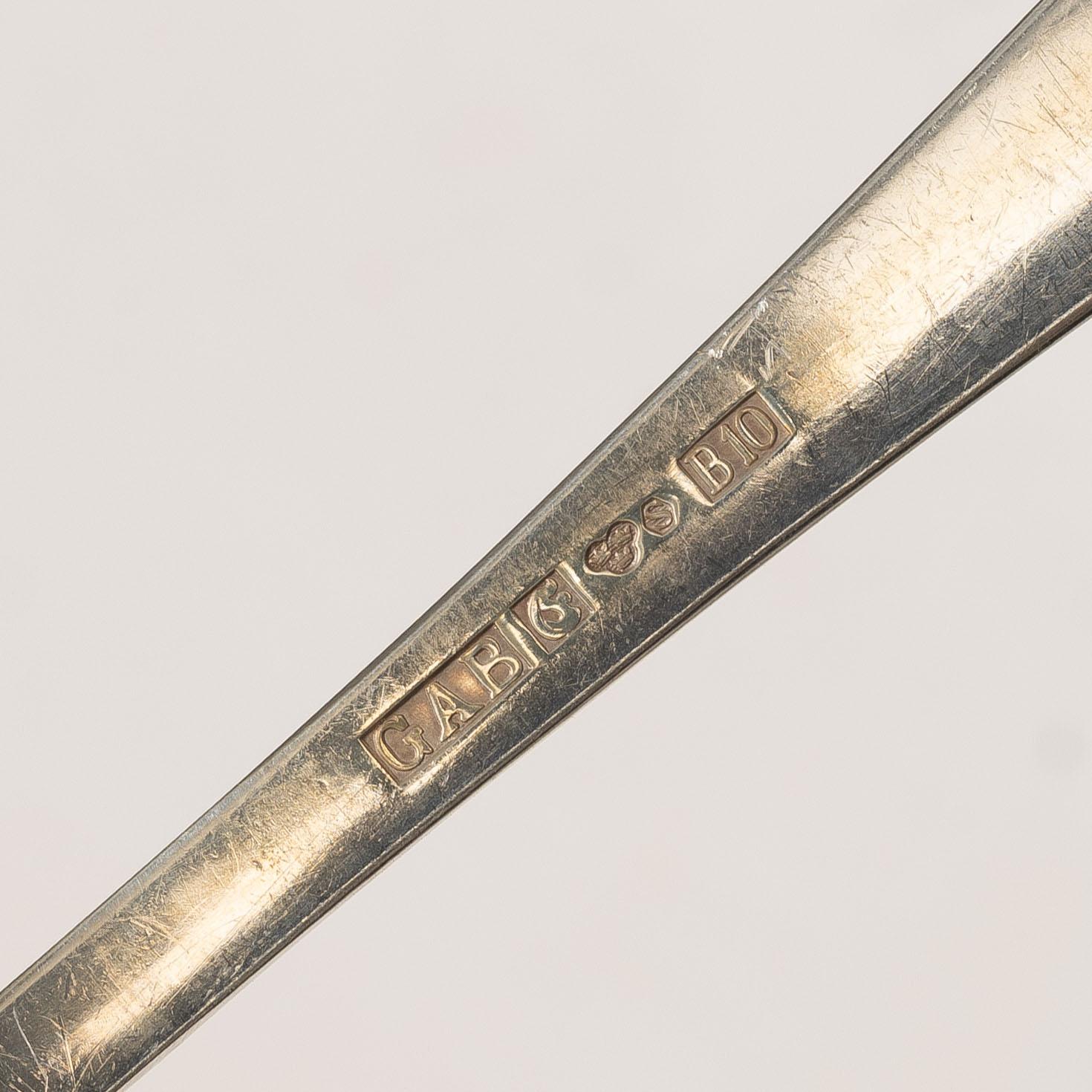 Jacob Ängman, Cutlery set, 53 pieces, silver, “Rosenholm”, GAB, including Stockholm 1964.