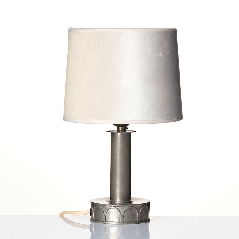 Firma Svenskt Tenn, a pewter table lamp model "695", Stockholm 1928.