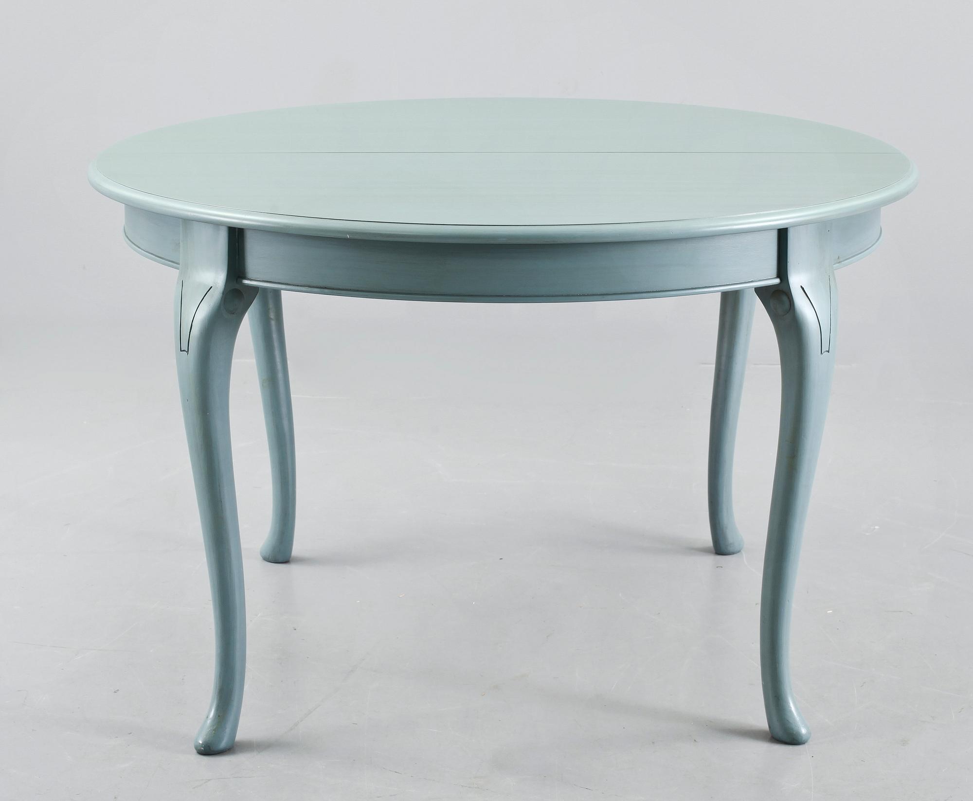 MATSALSGRUPP, 7 delar,  Rokokostil, K A Roos möbler och Inredningar AB, Kulla Gunnarstorp.  Sekelskifte 1900/2000.