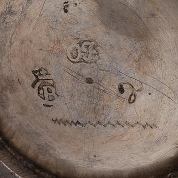 A Swedish silver beaker, mark of Olof Fernlöf, Gothenburg (1720–66).