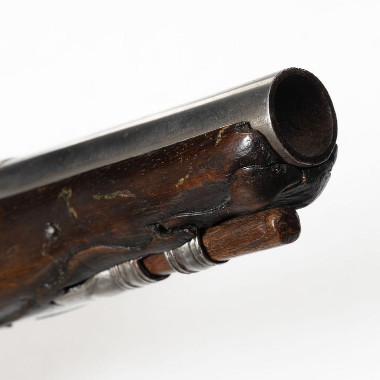 Flintlock pistol, attributed to Angelo Bini, Italy, late 18th century.
