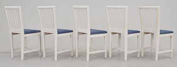 BORD MED STOLAR, 1+10+2, bla sengustavianska sign PALIS, 1800-tal.