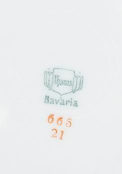 MATSERVIS, 57 delar, porslin, Bavaria, 1900-talets första hälft.