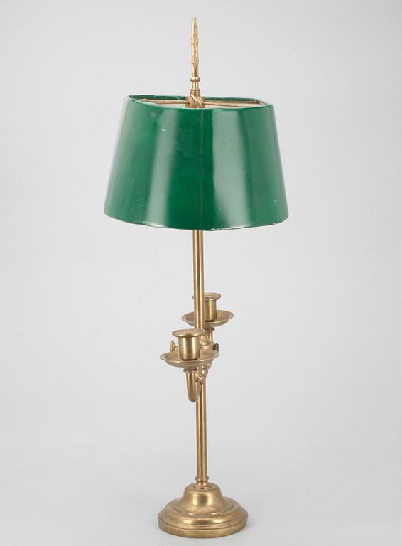 BORDSLAMPA "Lampe à bouillotte", 1900-talets början.