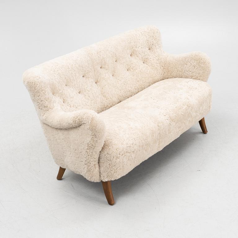 Alfred Christensen, attributed, a Danish Modern sofa, Slagelse Møbelfabrik, Denmark, 1930's/40's.