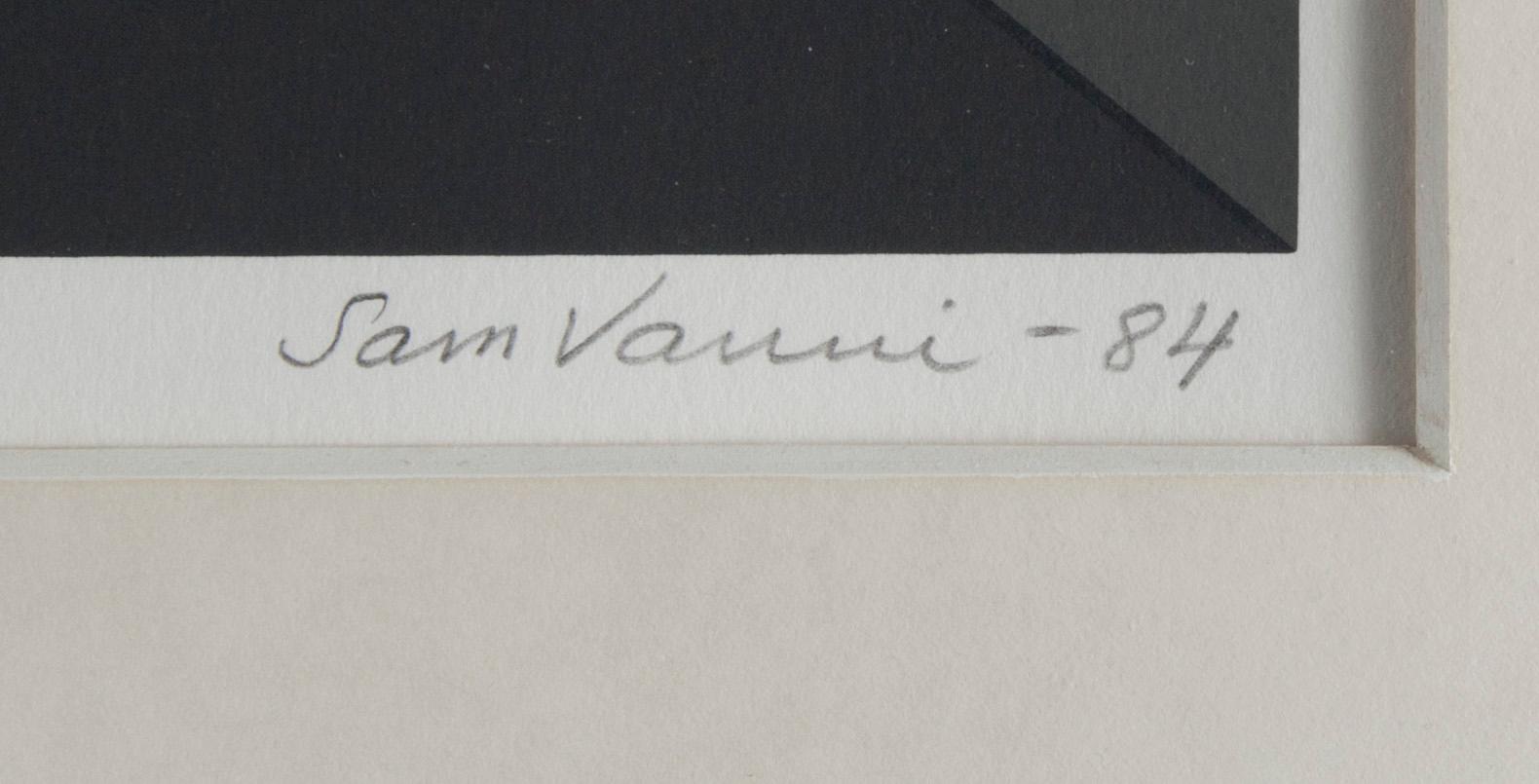 SAM VANNI, serigrafi, signerad och daterad -84, numrerad 25/75.
