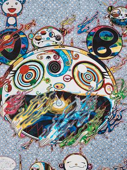 Takashi Murakami, offset lithograph in colour. Signed and numbered 60/300.