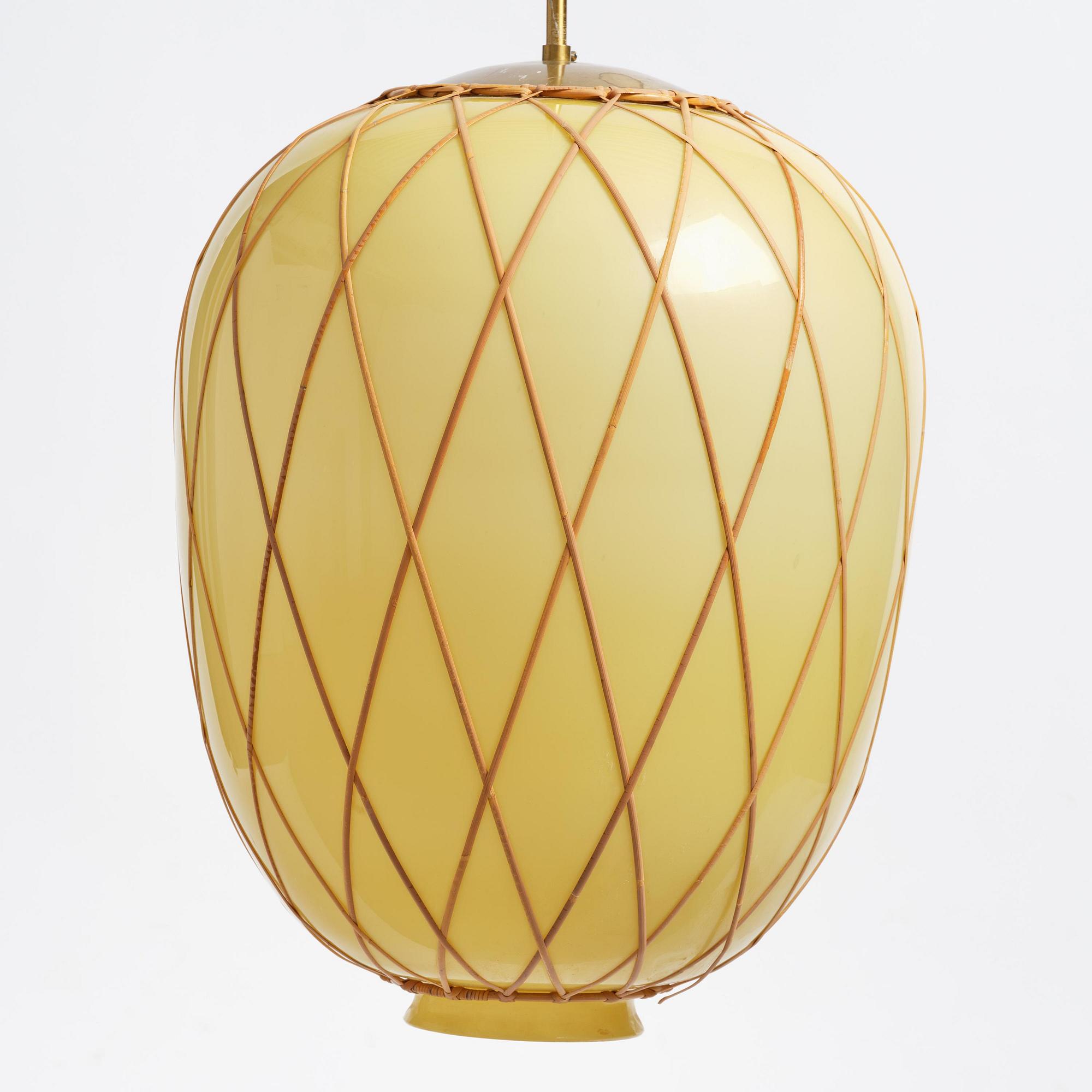 Harald Notini, a ceiling lamp model "11555", Arvid Böhlmarks Lampfabrik, Stockholm, 1940s.