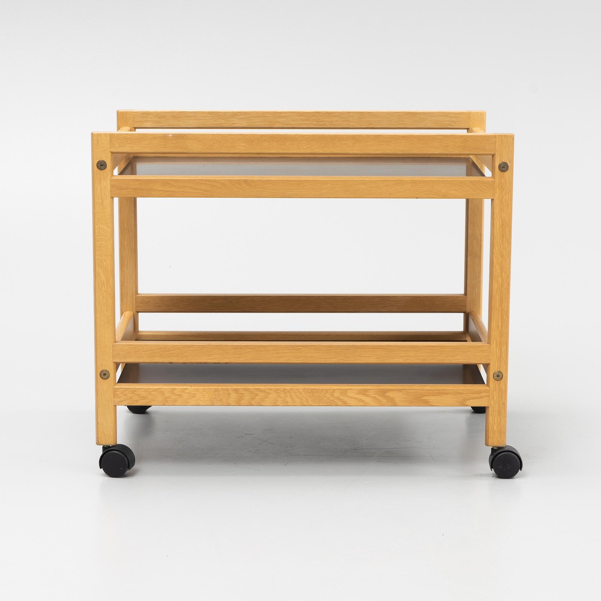 Børge Mogensen, a model 5370 tea trolley for Fredericia Stolefabrik, Denmark.