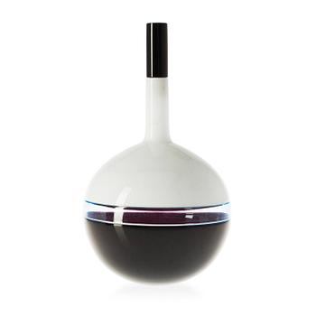 697. A Timo Sarpaneva glass decanter, 'Vire', Venini, Italy 1990.