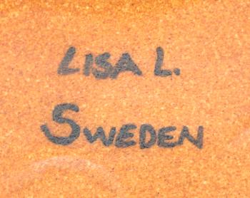FIGURINER, 5 st, stengods, Lisa Larson Gustavsberg.