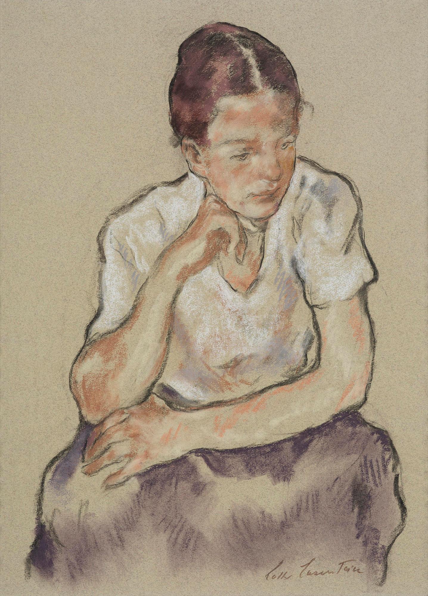 Lotte Laserstein, Seated Woman.
