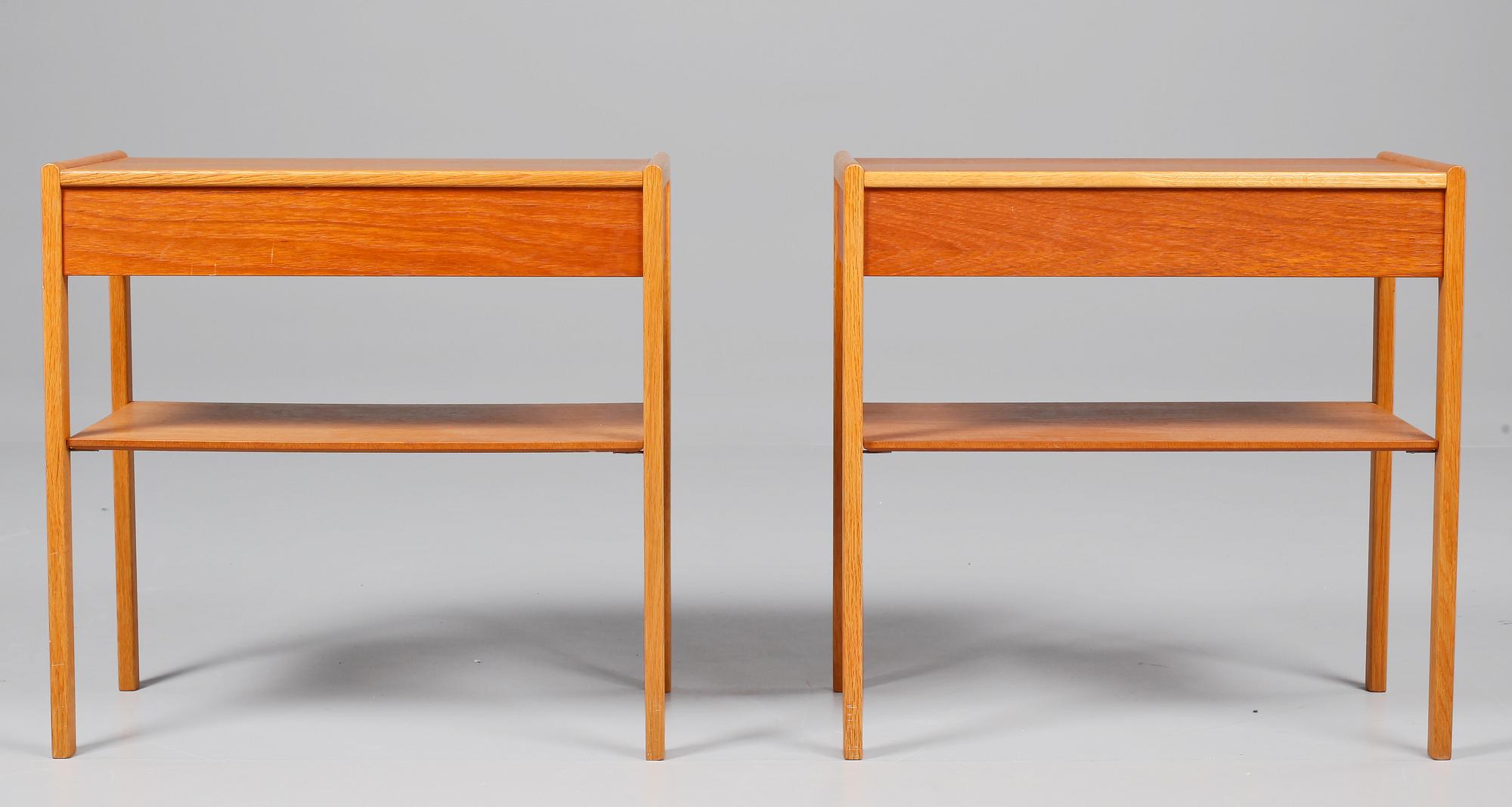 SÄNGBORD, ett par, 1950/60-tal.
