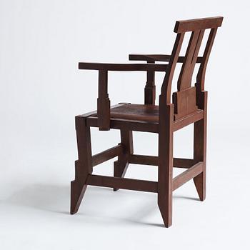 John Kandell, a patinated bronze 'Solitär' chair, Källemo, Sweden, ed. 3/7, only 3 chairs executed.