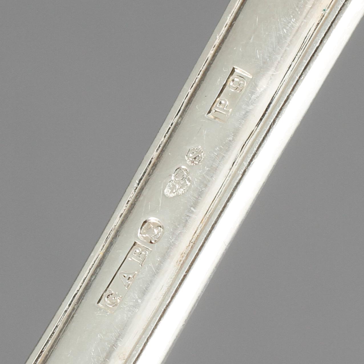 BESTICKSERVIS, 47 delar, silver, "Prins Albert", GAB, Stockholm, 1900-talets mitt/andra hälft, vikt ca 2440 g.