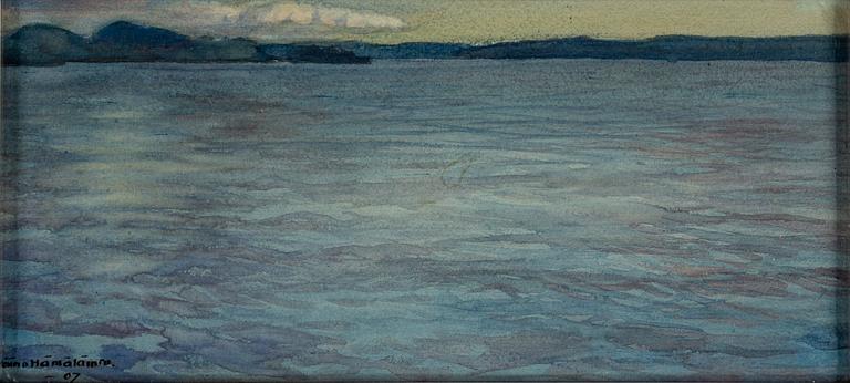 VÄINÖ HÄMÄLÄINEN, watercolour, signed Väinö Hämäläinen and dated -07.