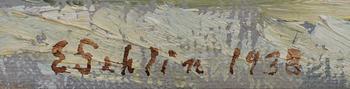 Ester Gehlin, oil on canvas signed and dated 1938.