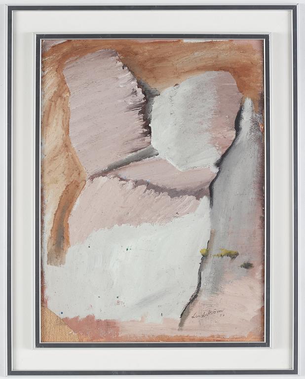 Bengt Lindström, oil on paper laid on canvas, signed and dated -57.