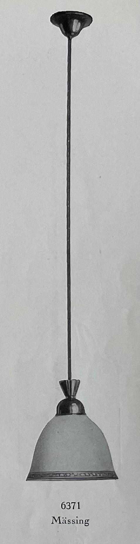 Harald Notini, ceiling lamp, model "6117", Arvid Böhlmarks Lamp Factory, 1920s-30s.