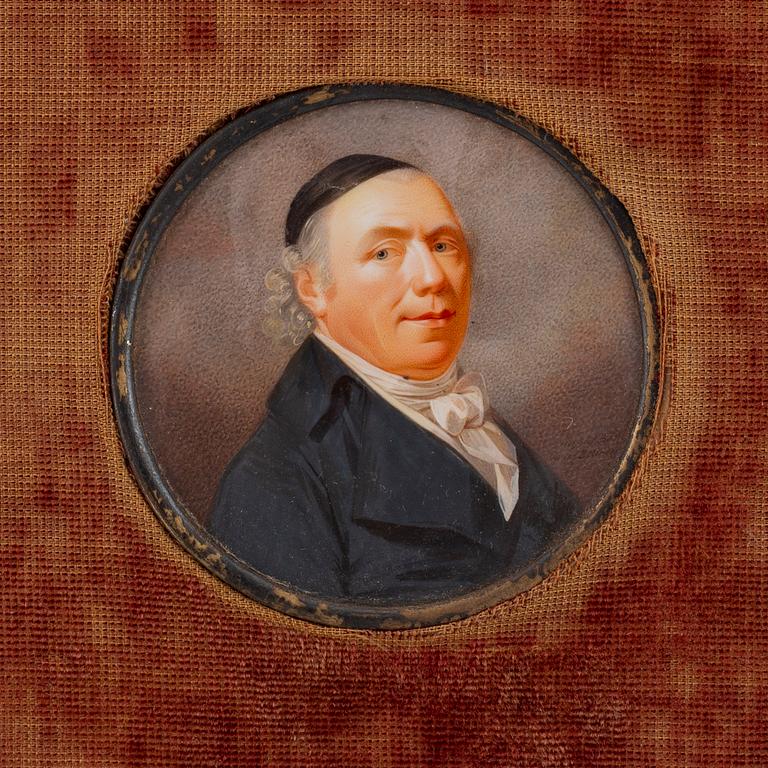 JOHAN ERIK BOLINDER, a miniature gouache, signed.