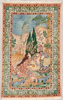 MATTA, old, Täbris, figural, ca 165 X 96 cm.