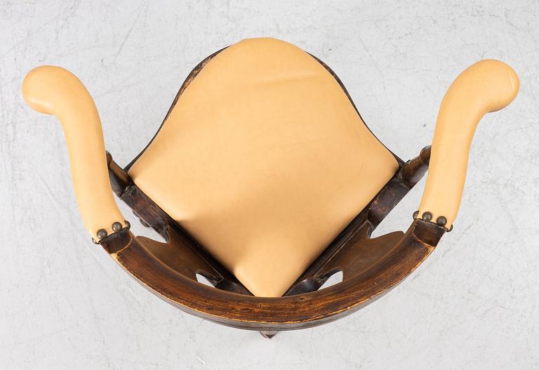 Powder chair, 18th century,.
