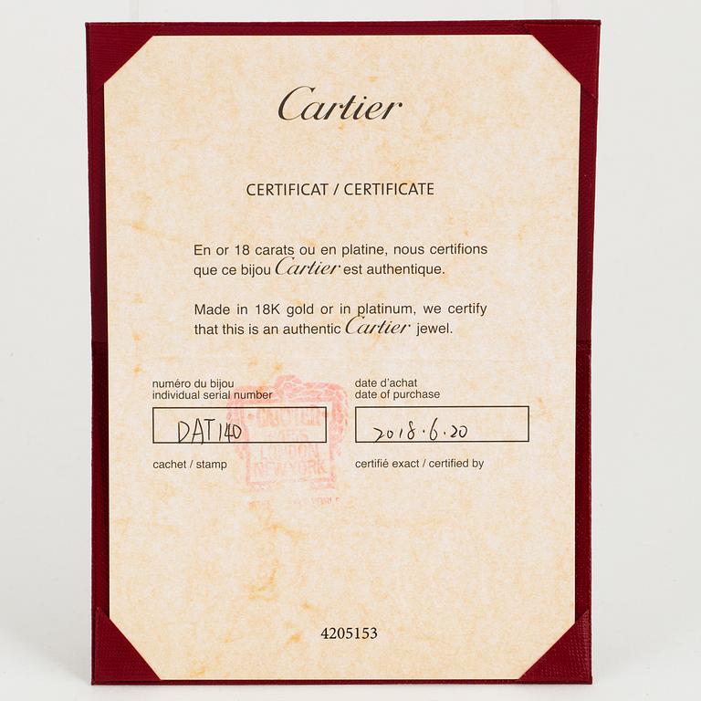 A Cartier 'Saphirs Légers de Cartier' 18K pink gold and pink sapphire necklace.