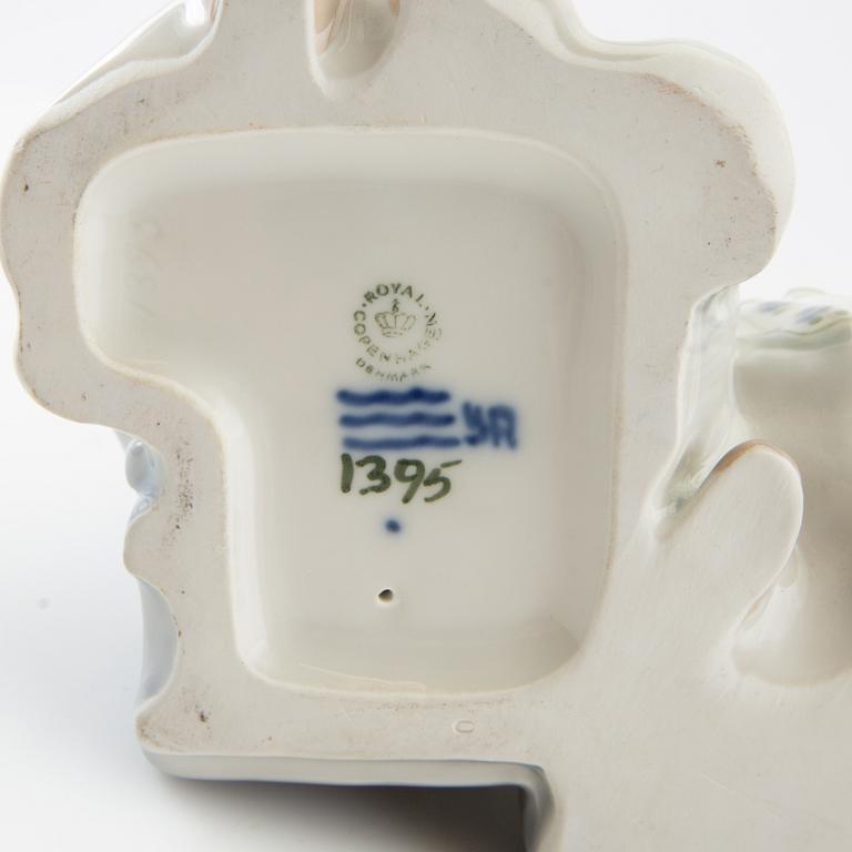 Figurines 3 pcs Royal Copenhagen mid/second half of the 20th century porcelain.