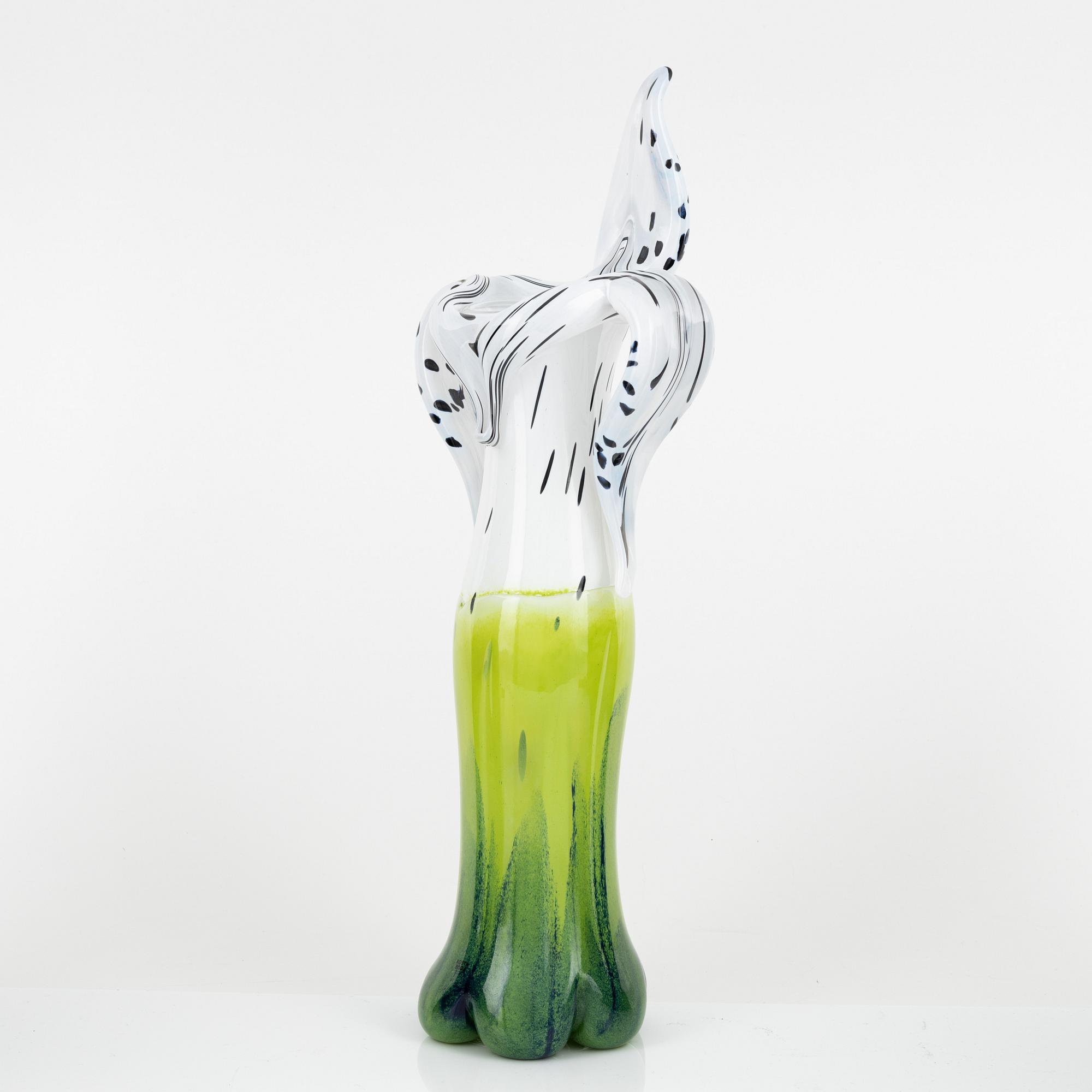 Ludvig Löfgren, vase, "Atomic Orchid", Kosta Boda.