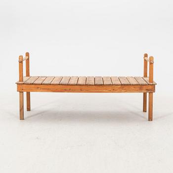 A 1960/70s pine bench.