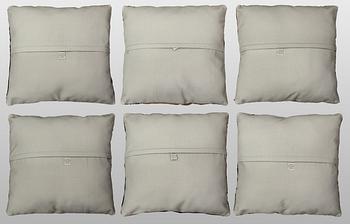 Cushion covers, 6 pcs, Kelim, older Anatolian fragments.