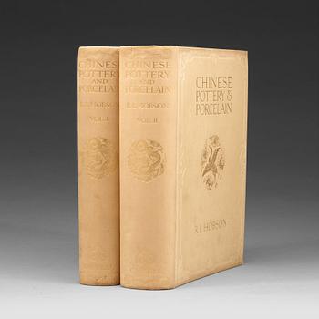 574. Books, two volumes by R.L. Hobson 'Chinese Pottery & Porcelain. Cassel and Co, Ltd, 1915. Limited Edition No 458/1500.