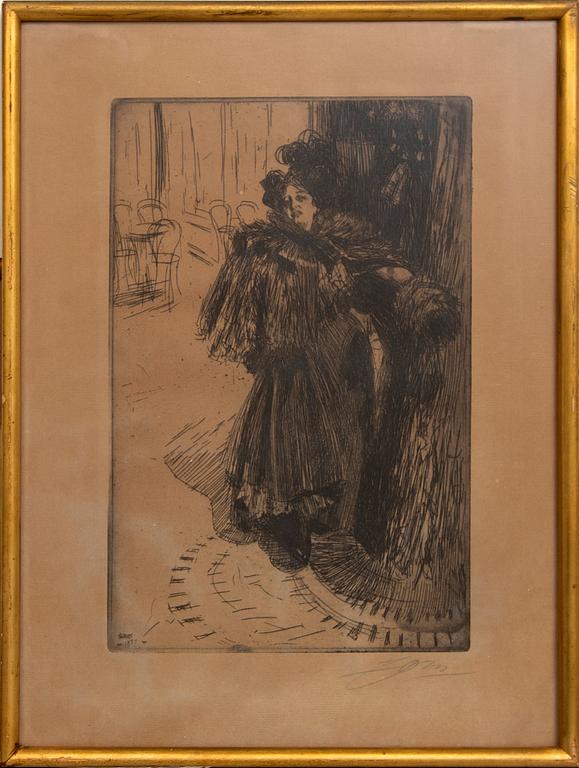 Anders Zorn, etsning,