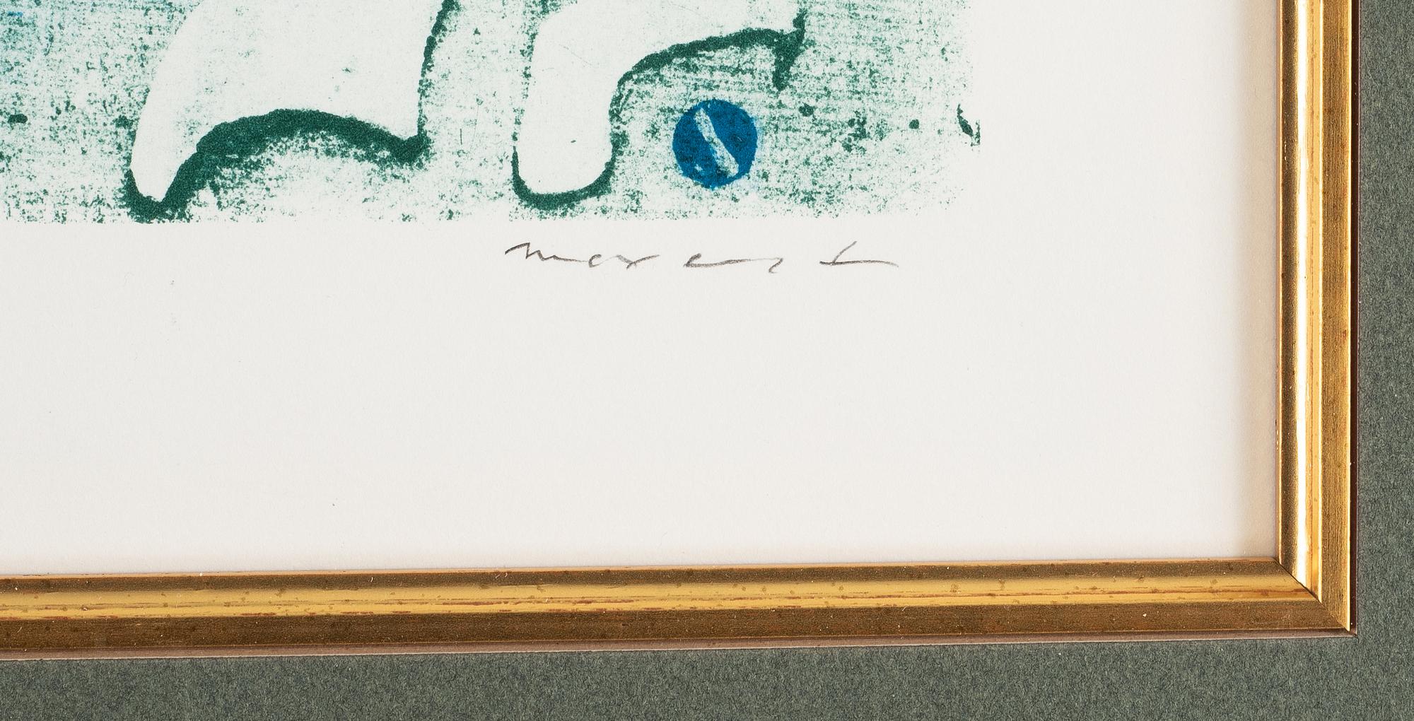 Max Ernst, lithograph in colours, signed XV/LV.