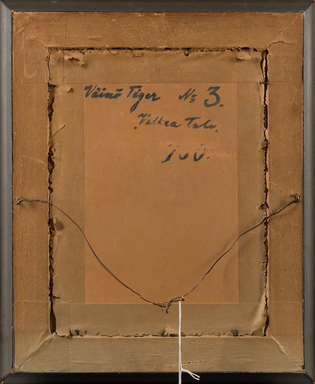 VÄINÖ TIGER, vesiväri, signeerattu ja päivätty -31.