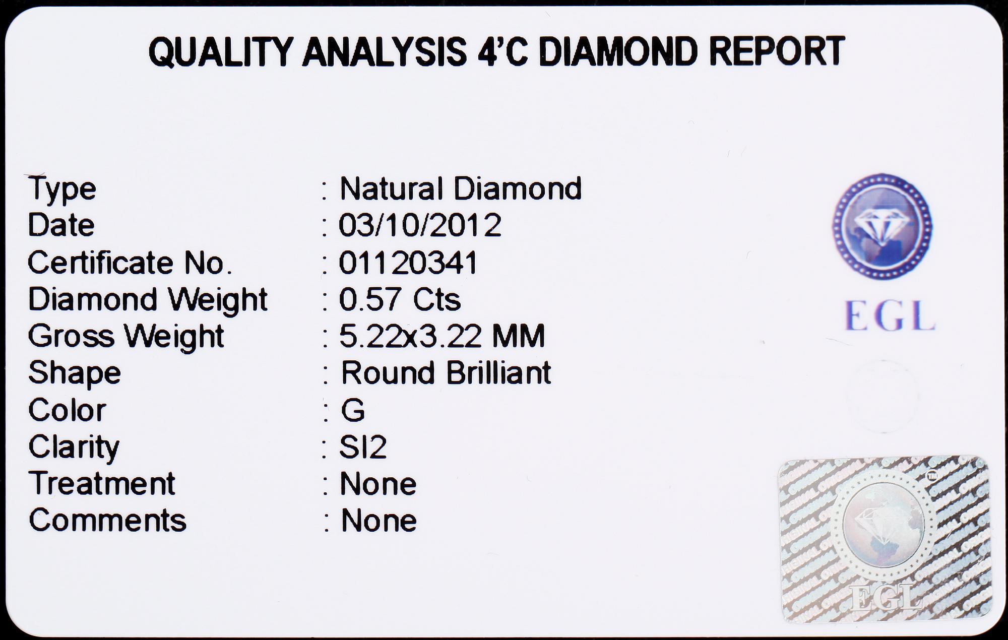RING, 14 k vitguld, med briljantslipade diamanter tot ca 1.17 ct. Total vikt ca 5,63 gram.